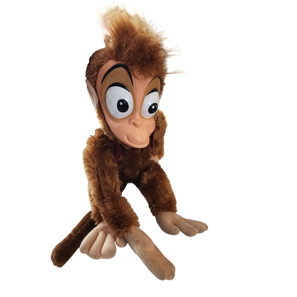 Disney Store Abu Plush Monkey Toy 15" Polyester Kids Collectible